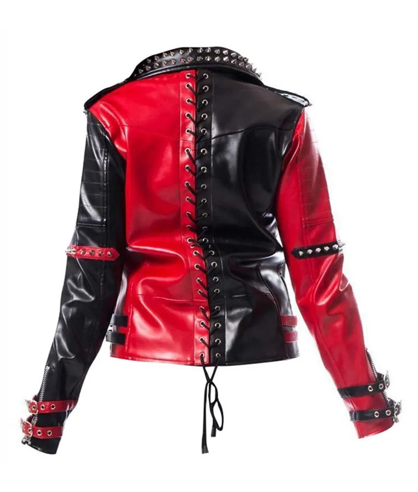 Heartless Asylum Harley Quinn Leather Jacket