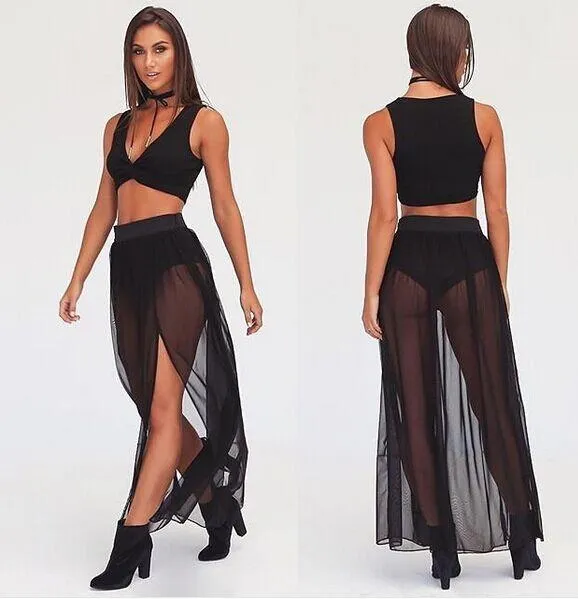 Holiday Skirt Solid Colored Beach Flare Skirt