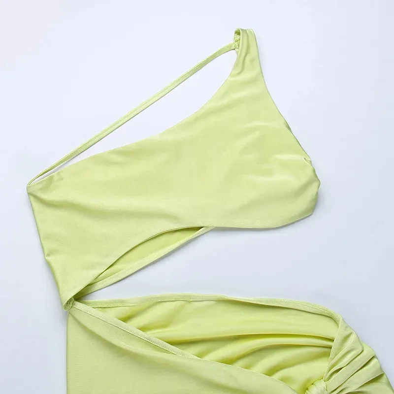 Hollow Out Bodycon Split Dress