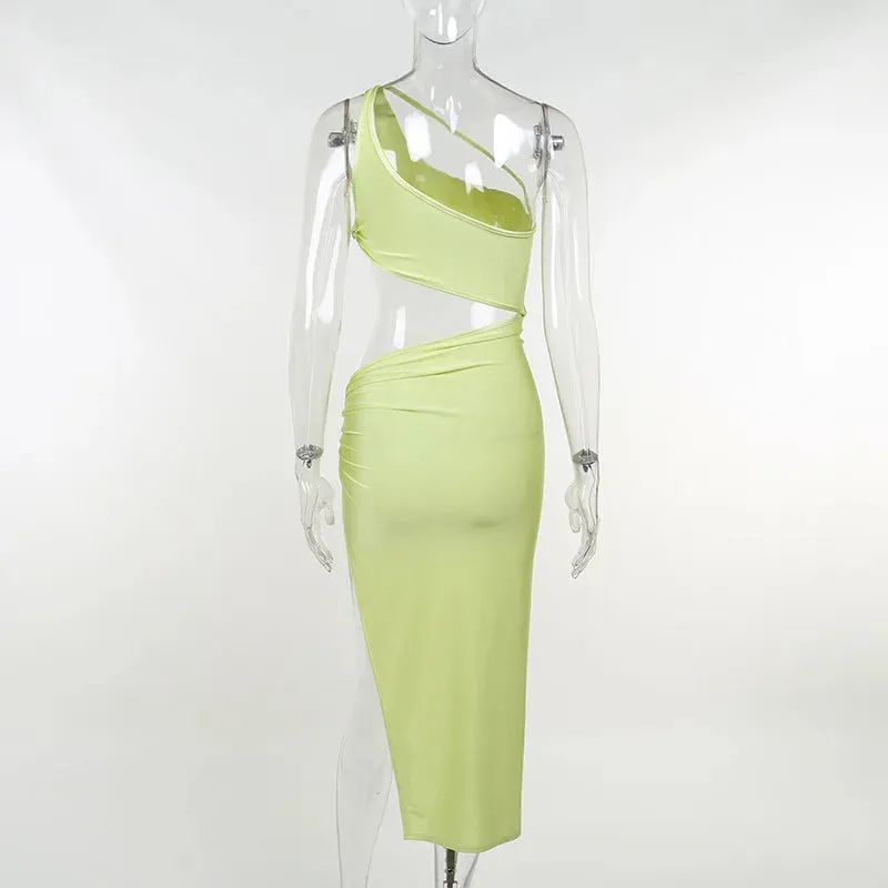 Hollow Out Bodycon Split Dress