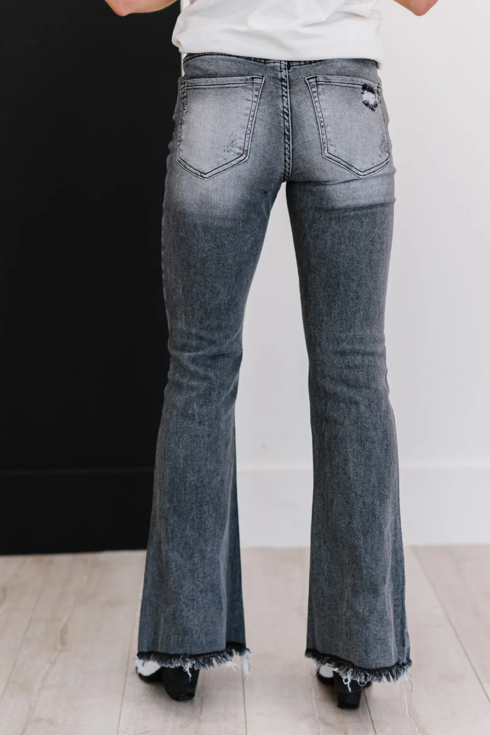Hometown Girl Full Size Run Flare Jeans