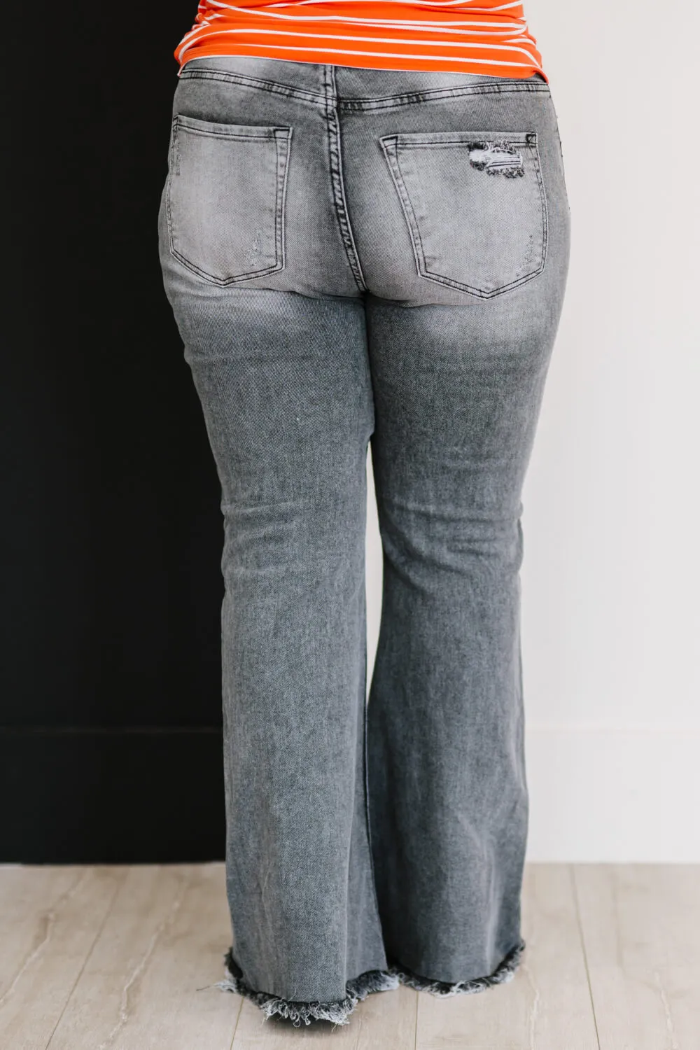 Hometown Girl Full Size Run Flare Jeans