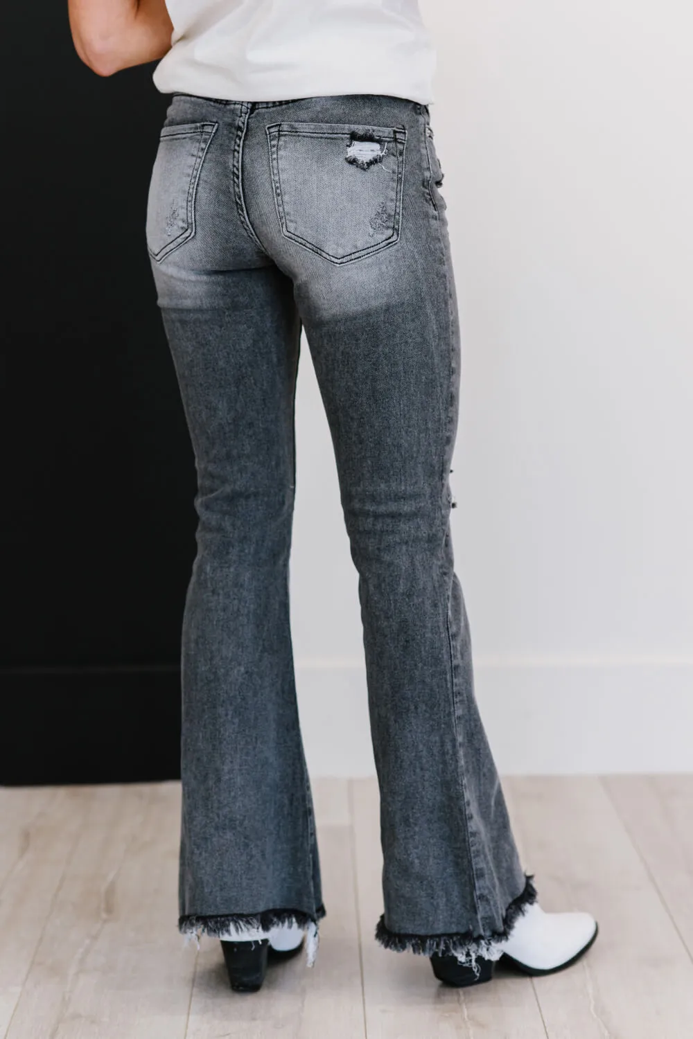 Hometown Girl Full Size Run Flare Jeans