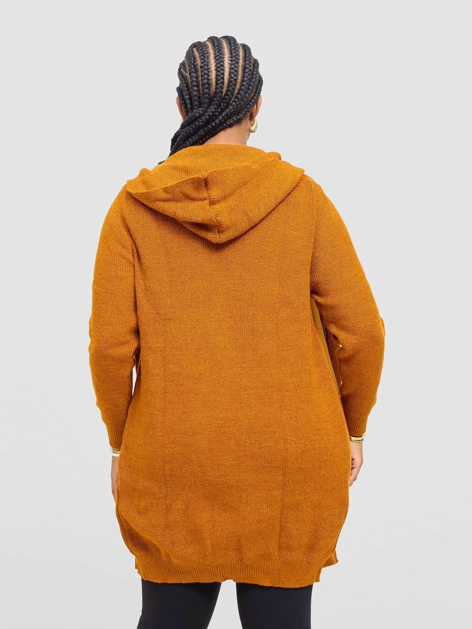 Hooded Sweater - Rust