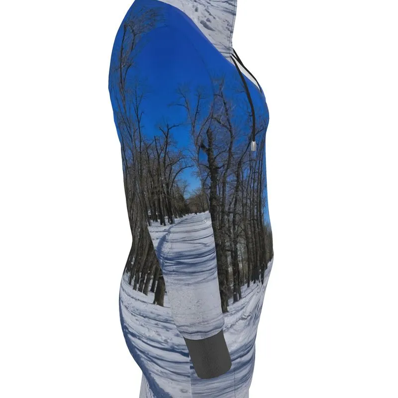 Hoodie Dress - Bowness Park Pathway Winter