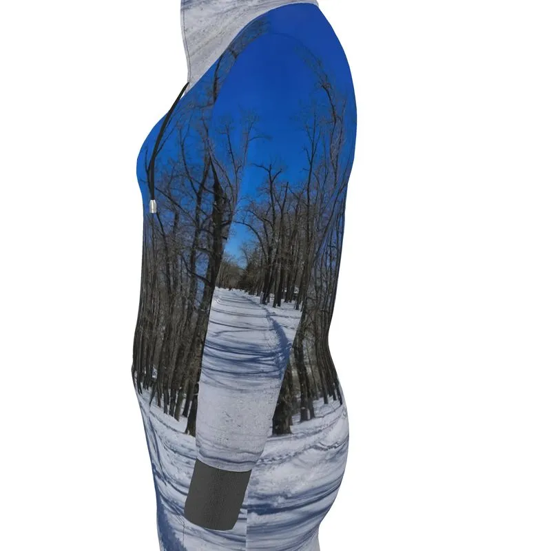 Hoodie Dress - Bowness Park Pathway Winter