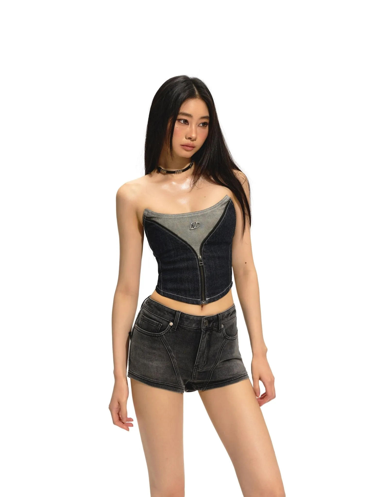 Hourglass Denim Sheath