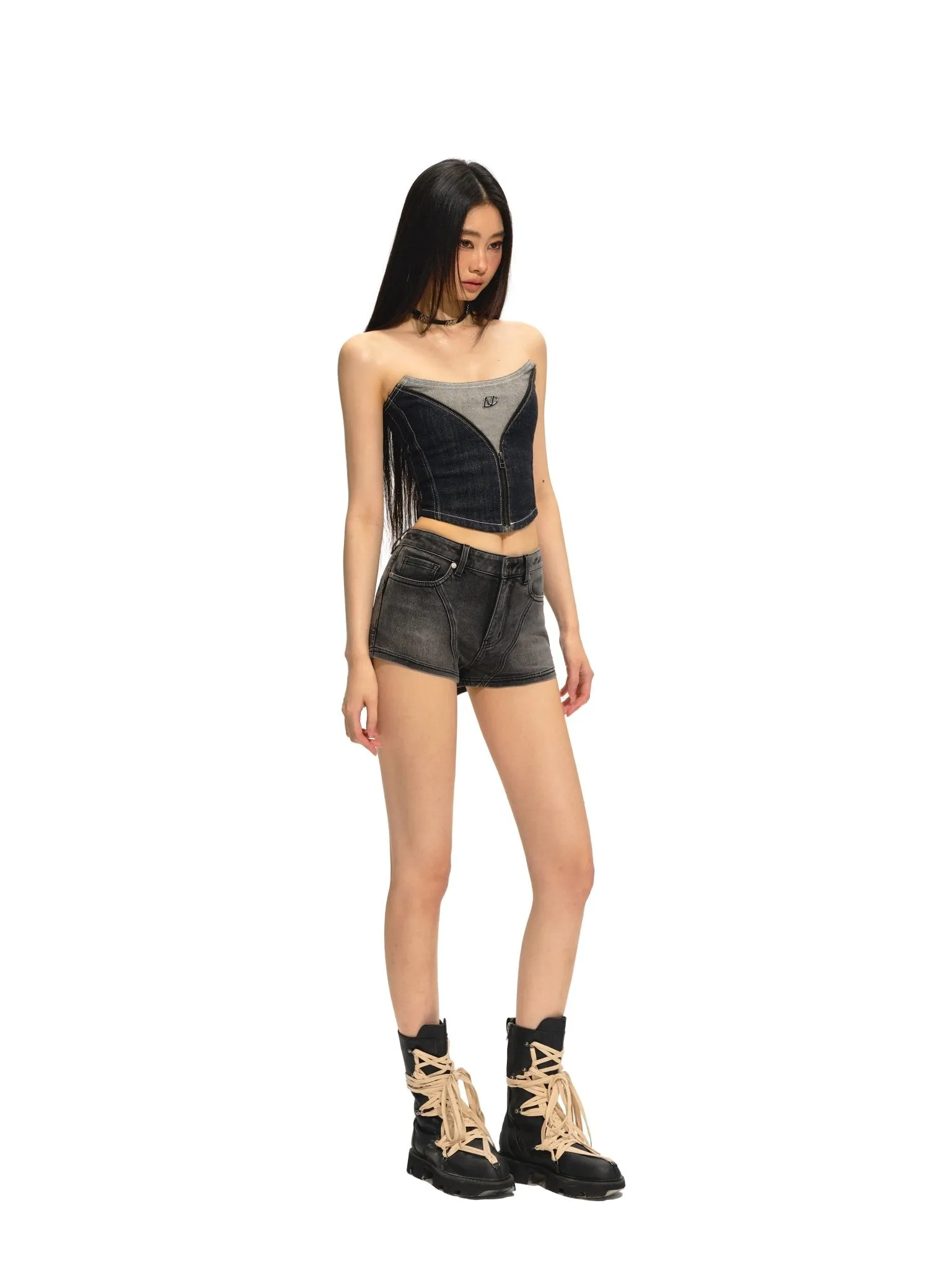 Hourglass Denim Sheath
