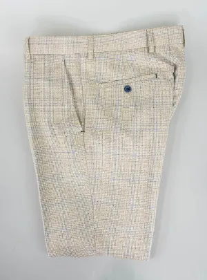 House of Cavani Caridi Slim Fit Trousers in Beige