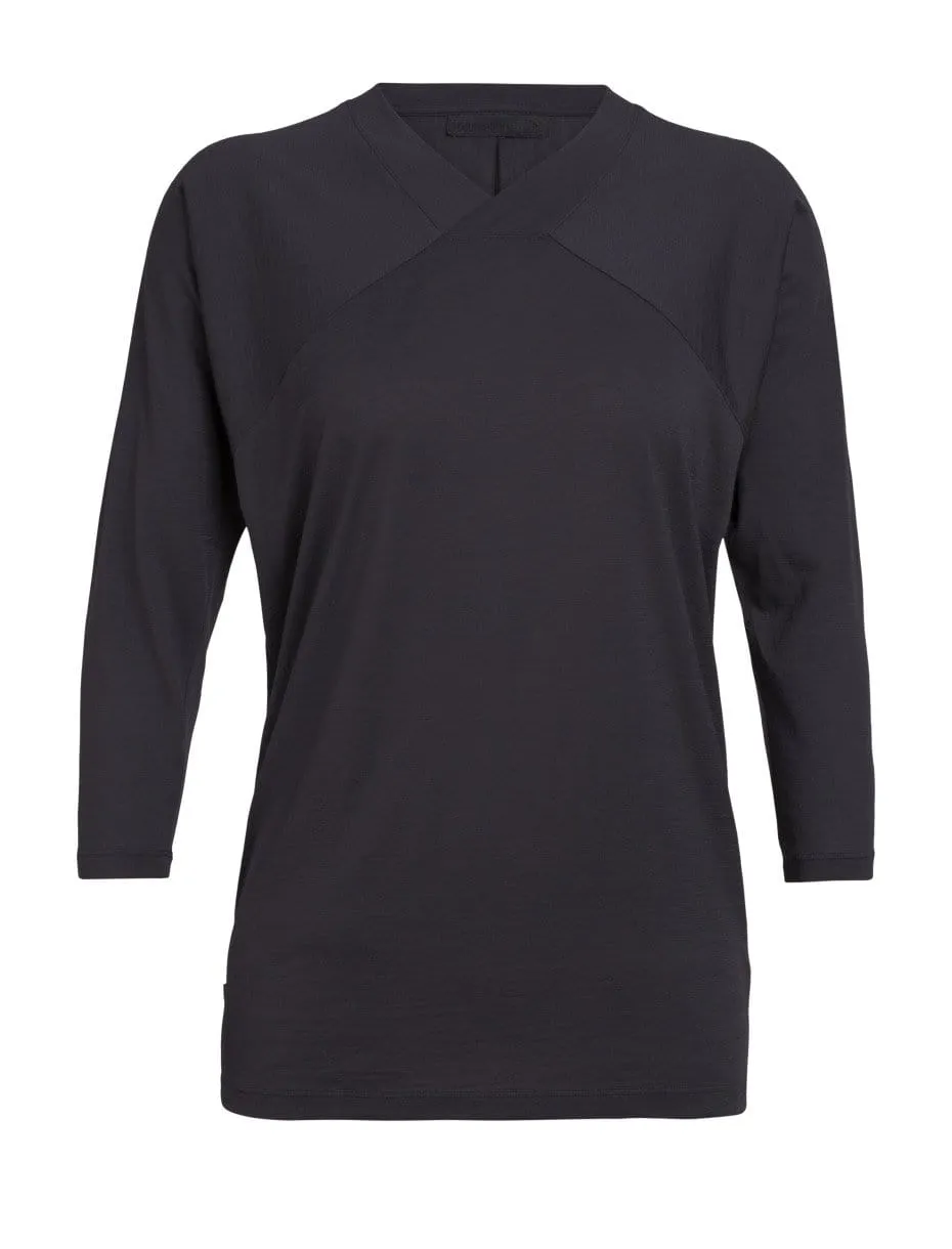 Ice Breaker Women's Nature Dye Galen 3Q Sleeve