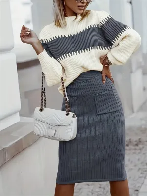 Isabelle™ - Ensemble en Tricot de Laine Premium