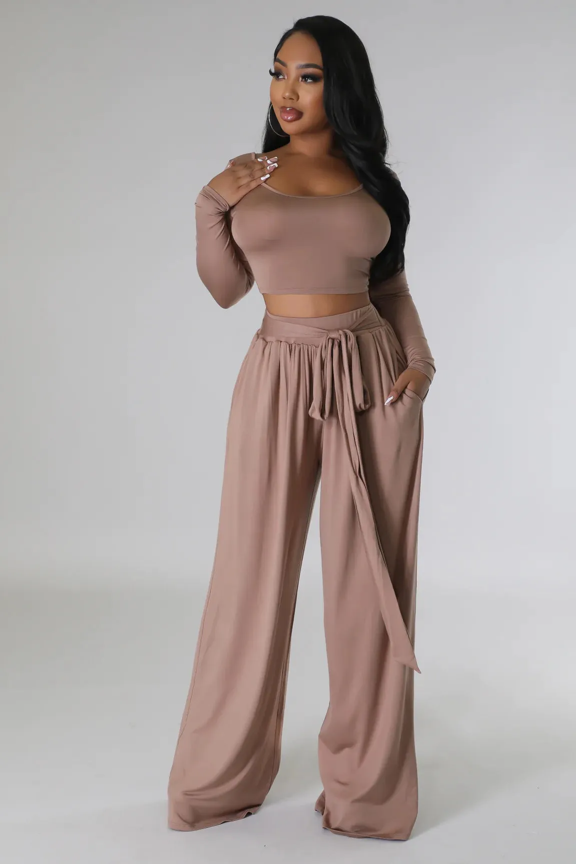 JADA PANT SET | TAUPE