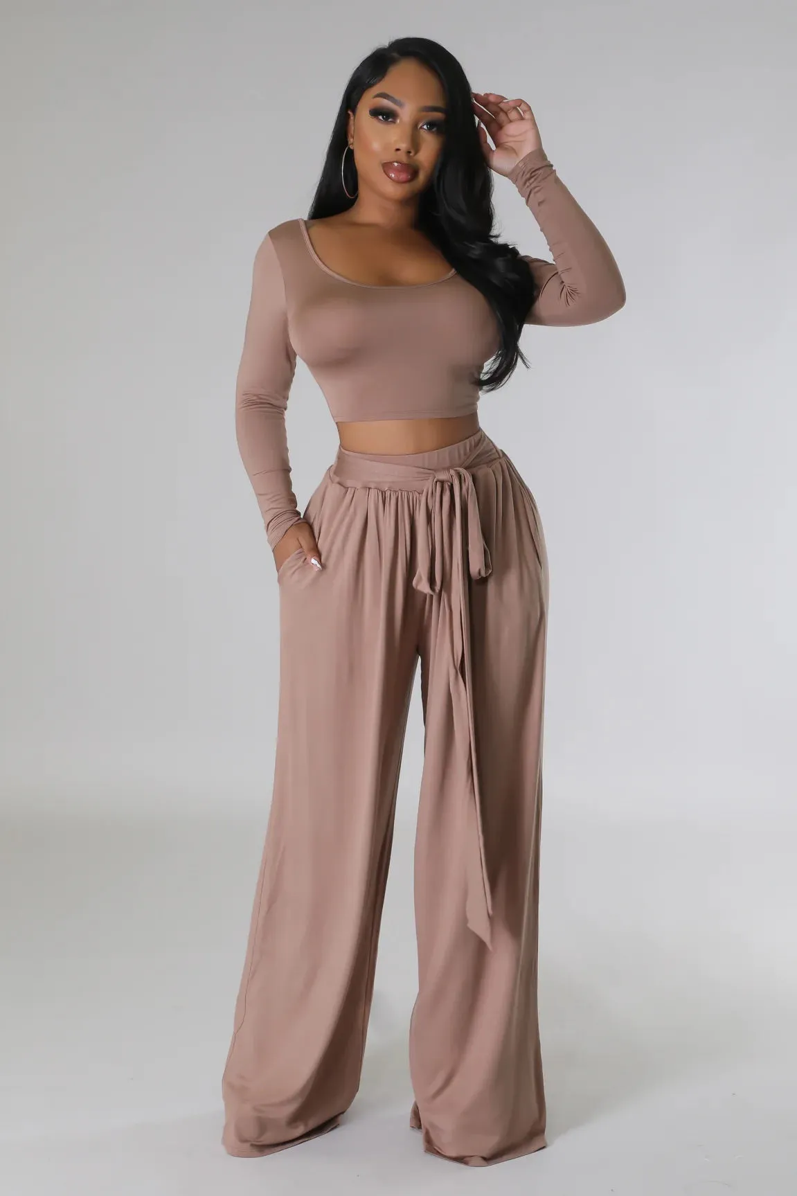 JADA PANT SET | TAUPE