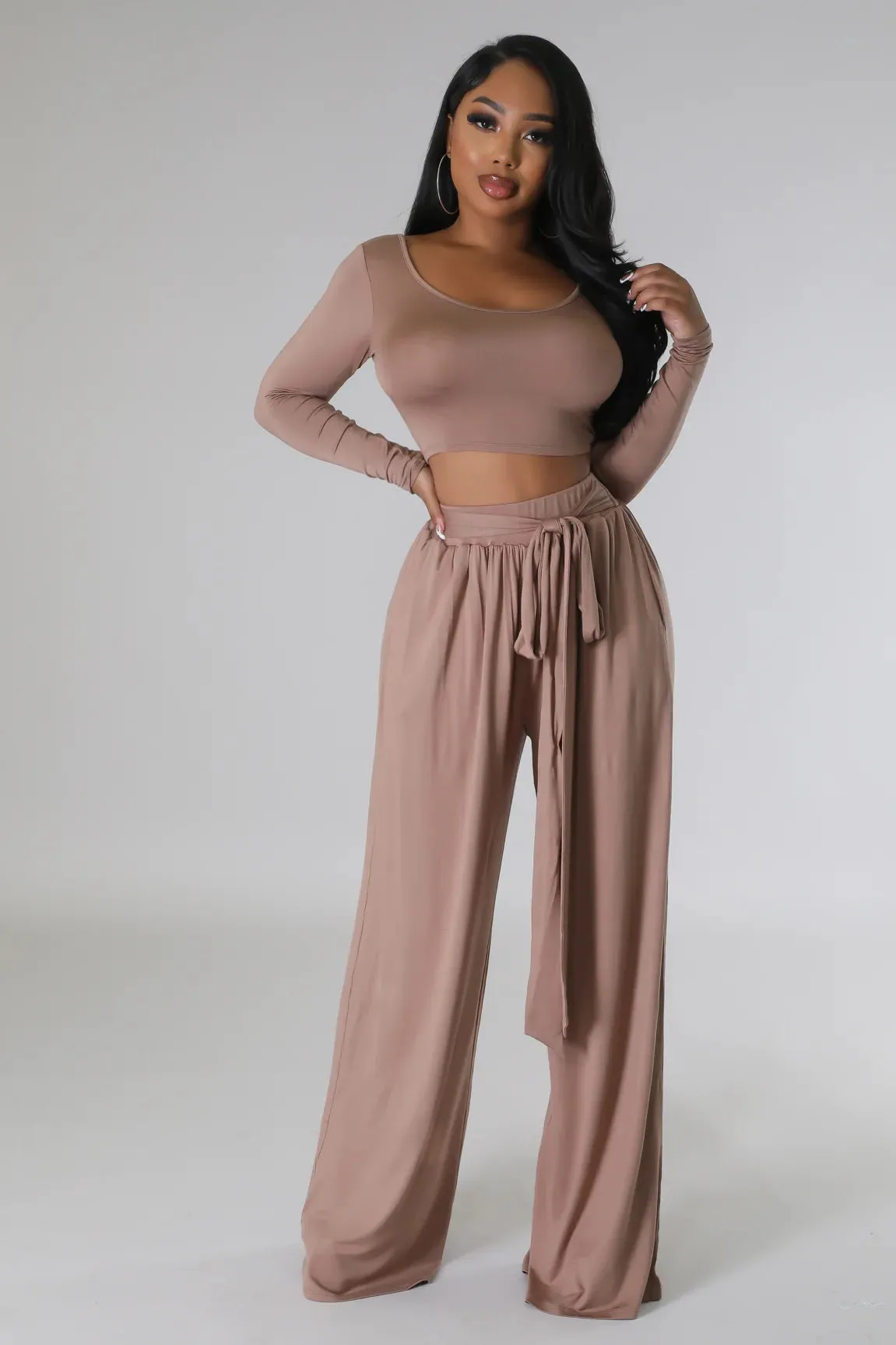 JADA PANT SET | TAUPE