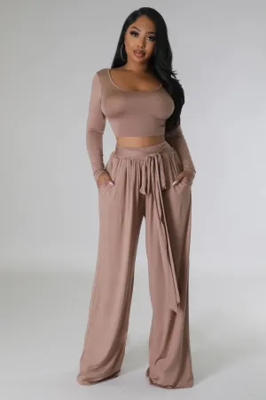 JADA PANT SET | TAUPE
