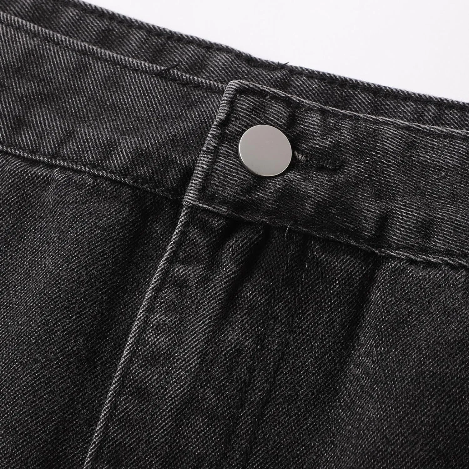 Jean Skirt,High Stretchy Denim Cargo Skort for Women High Waist Denim Skirt Casual Mini Skirt Shorts with Pockets