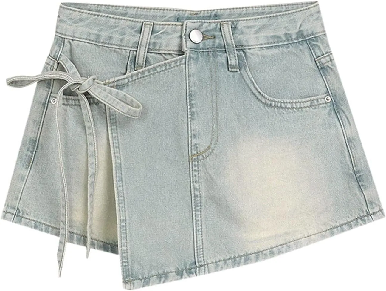 Jean Skirts for Women Denim,Cropped High Wiasted Going Out Sexy A-Line Mini Skirts Trendy Y2K Denim Skirts