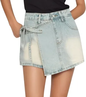 Jean Skirts for Women Denim,Cropped High Wiasted Going Out Sexy A-Line Mini Skirts Trendy Y2K Denim Skirts