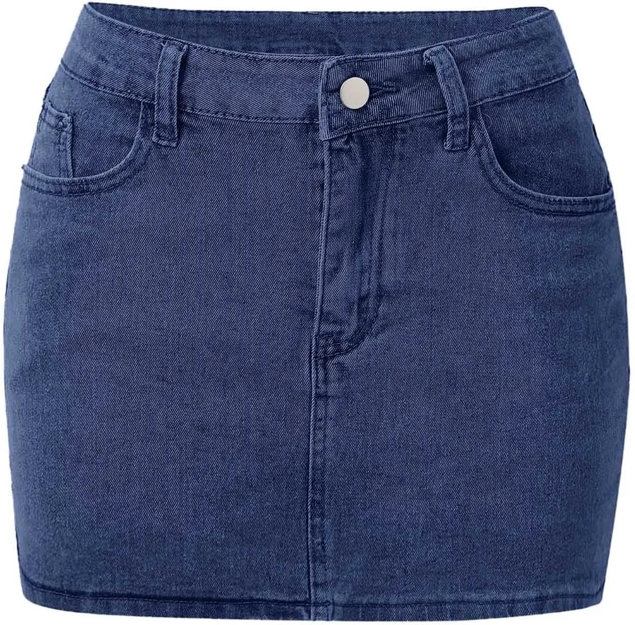 Jean Skirts for Women Denim,High Wiasted Slim Fit Sexy Mini Skirts Trendy Y2K Denim Skirts with Pockets
