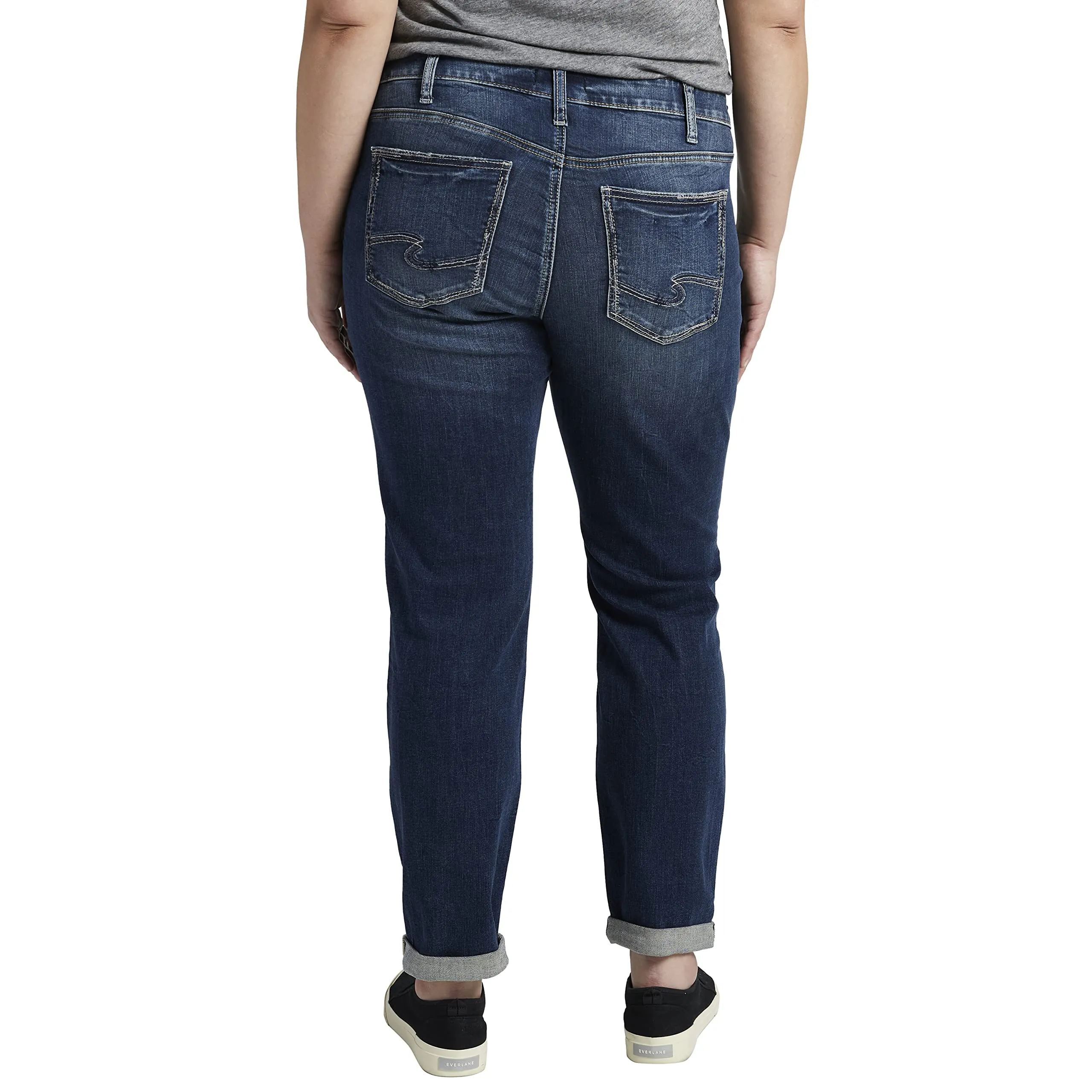 Jeans Silver Jeans Co., Plus Size Boyfriend W27101EGX376