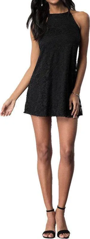 Junior's Short Lace Party Dress
