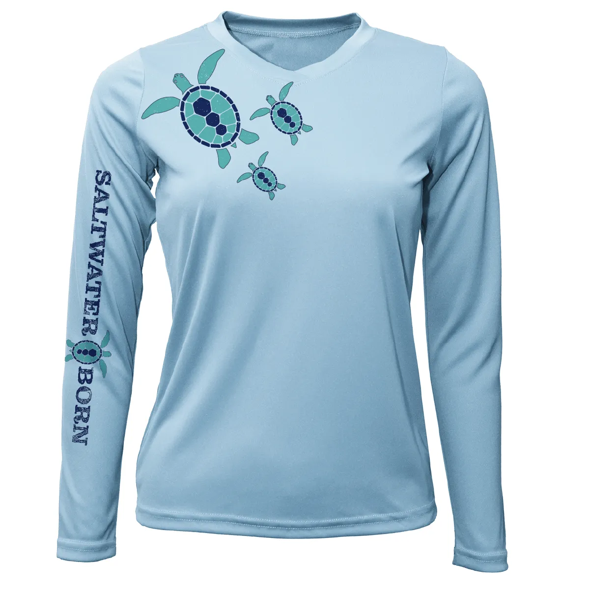 Key West, FL Baby Turtles Long Sleeve UPF 50  Dry-Fit Shirt