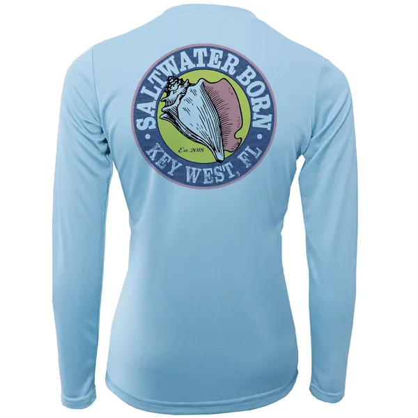 Key West, FL Baby Turtles Long Sleeve UPF 50  Dry-Fit Shirt