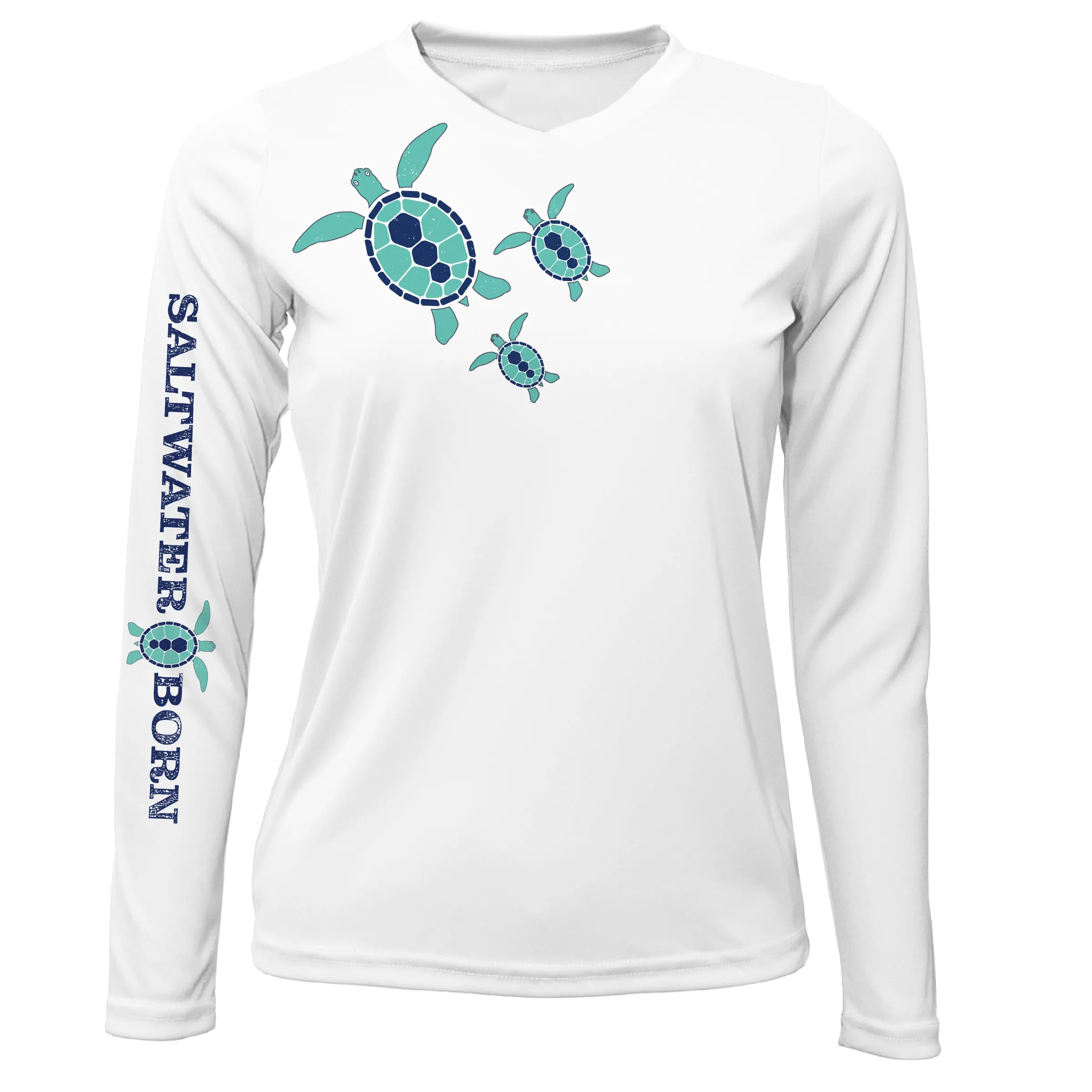 Key West, FL Baby Turtles Long Sleeve UPF 50  Dry-Fit Shirt
