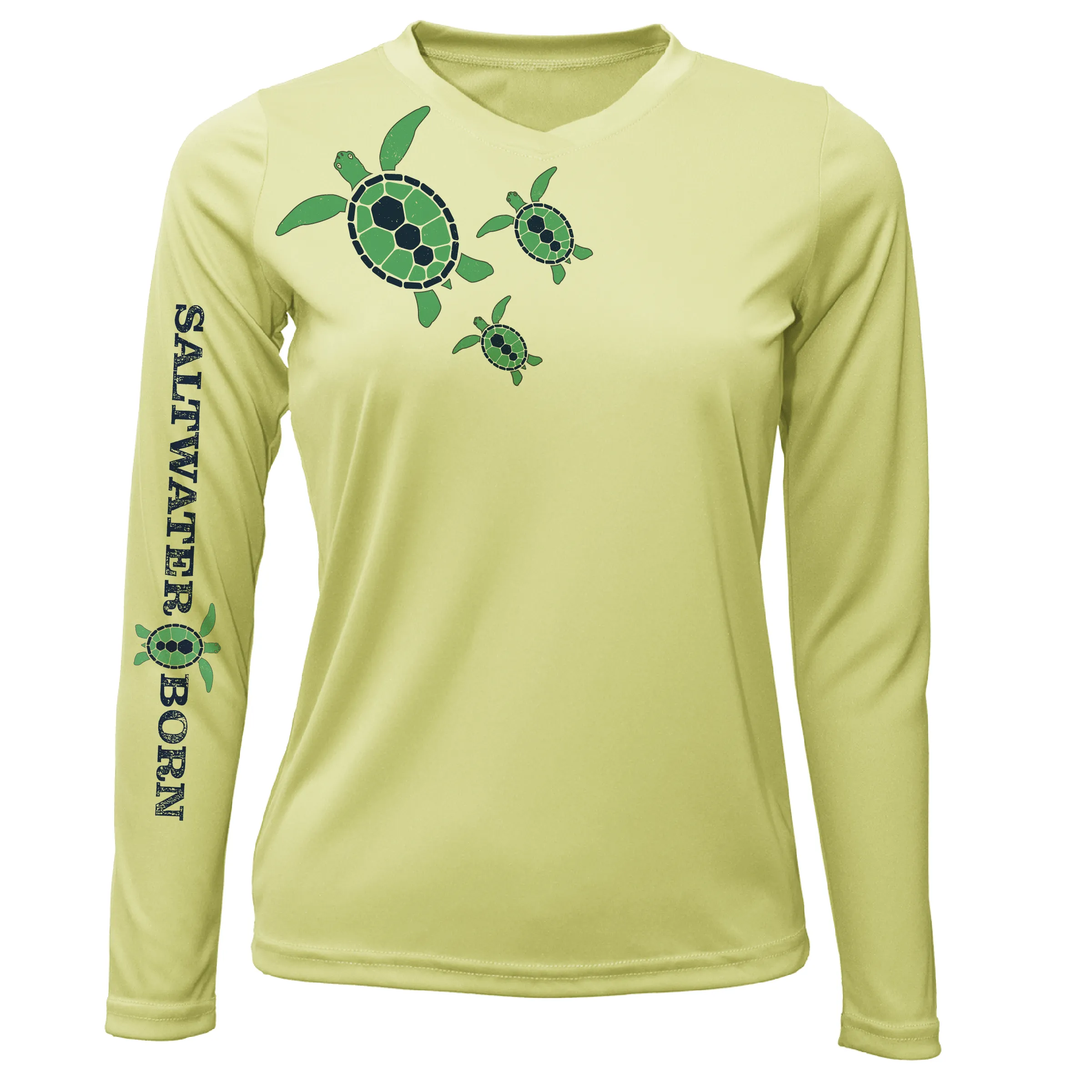 Key West, FL Baby Turtles Long Sleeve UPF 50  Dry-Fit Shirt