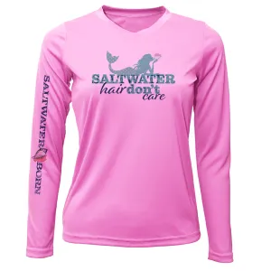 Key West, FL "Saltwater Hair...Don't Care" Long Sleeve UPF 50  Dry-Fit Shirt