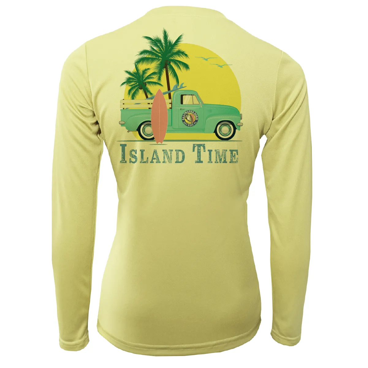 Key West Island Time Women's Long Sleeve UPF 50  Dry-Fit Shirt