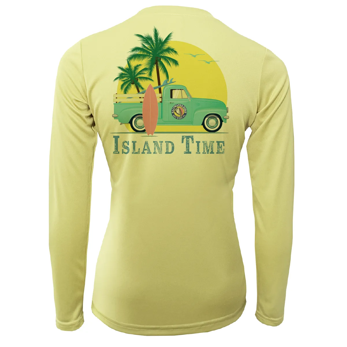 Key West Island Time Women's Long Sleeve UPF 50  Dry-Fit Shirt