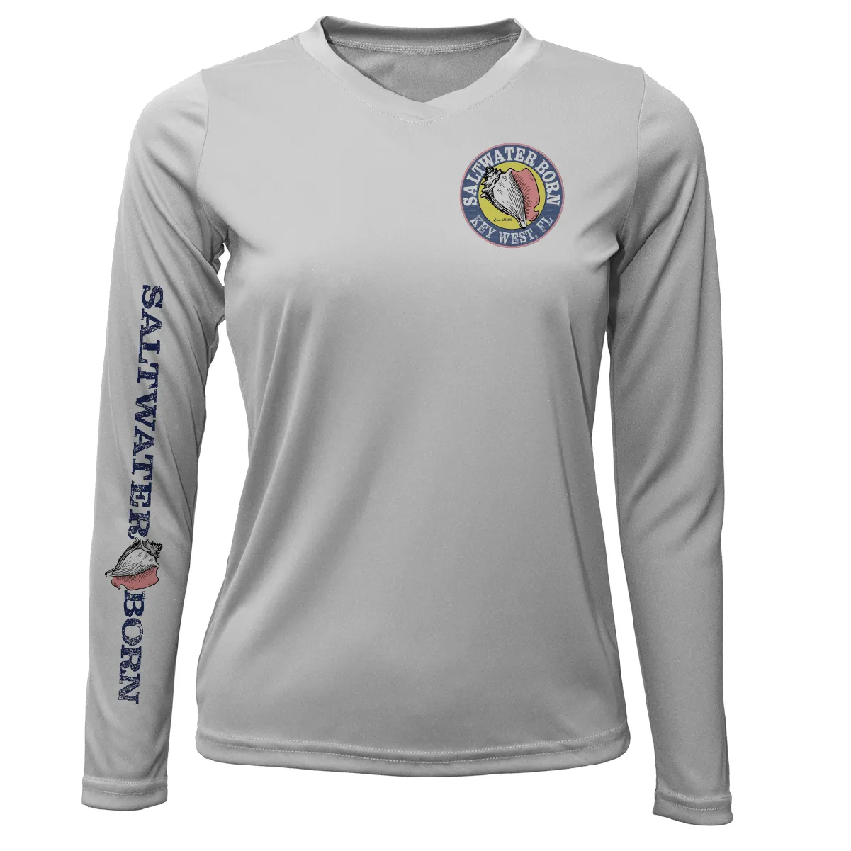 Key West Island Time Women's Long Sleeve UPF 50  Dry-Fit Shirt