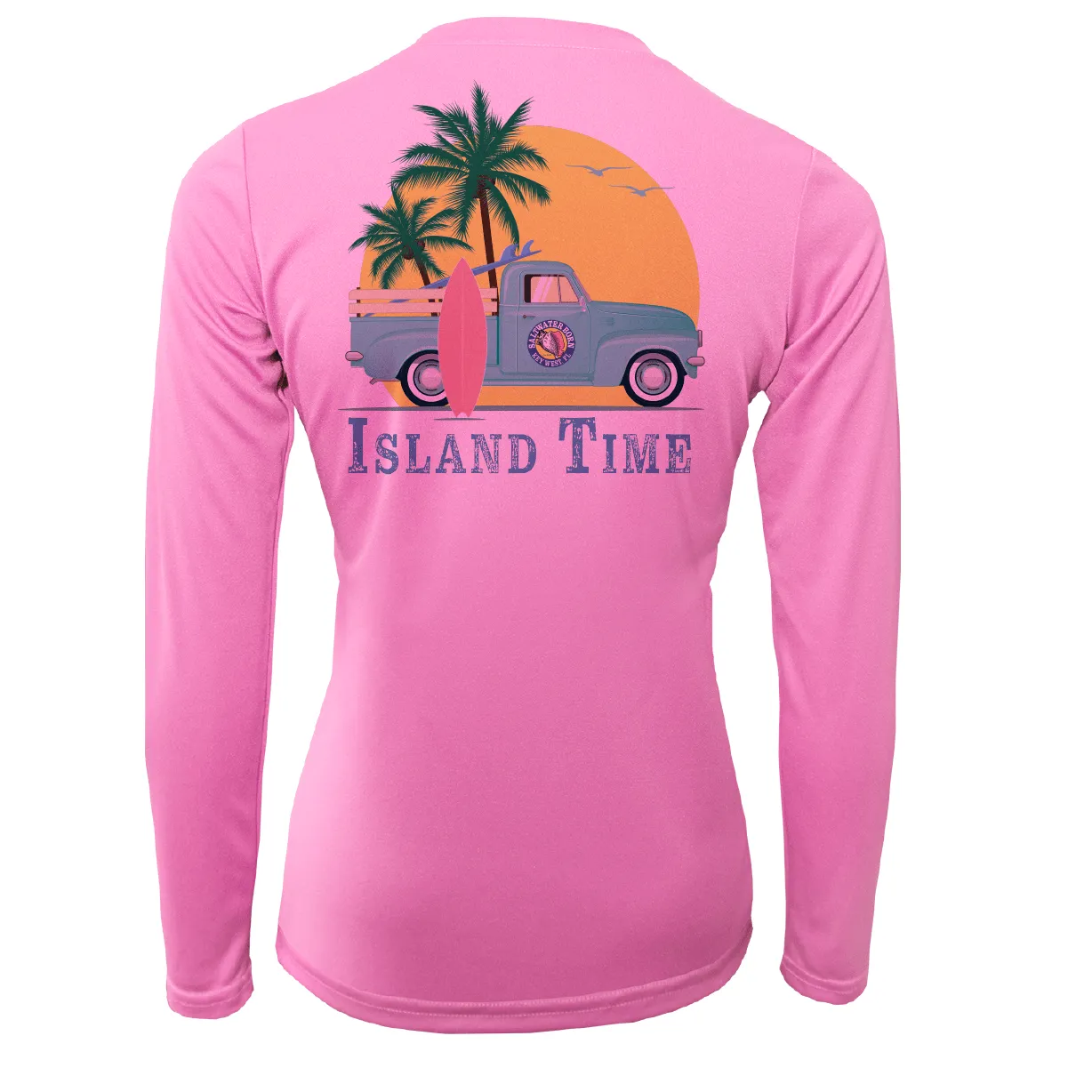 Key West Island Time Women's Long Sleeve UPF 50  Dry-Fit Shirt