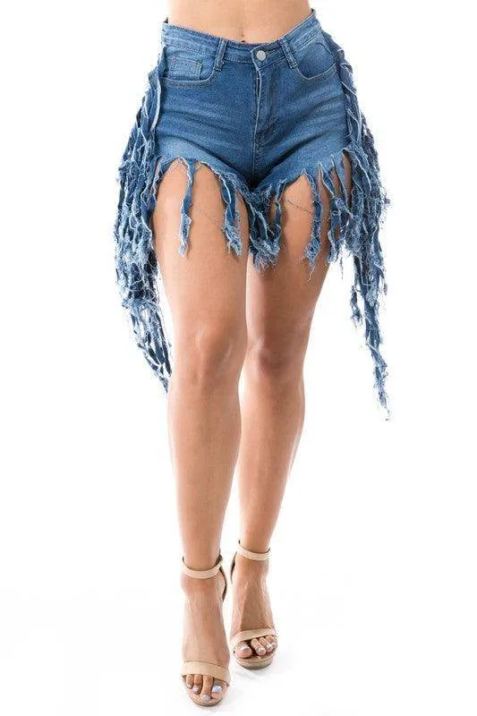 Ladies Blue Jean Shorts Sizes Up To 3Xl