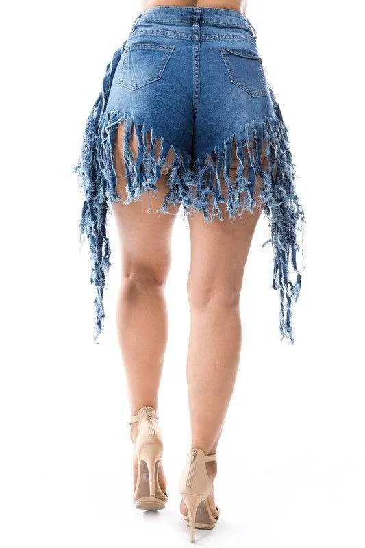 Ladies Blue Jean Shorts Sizes Up To 3Xl