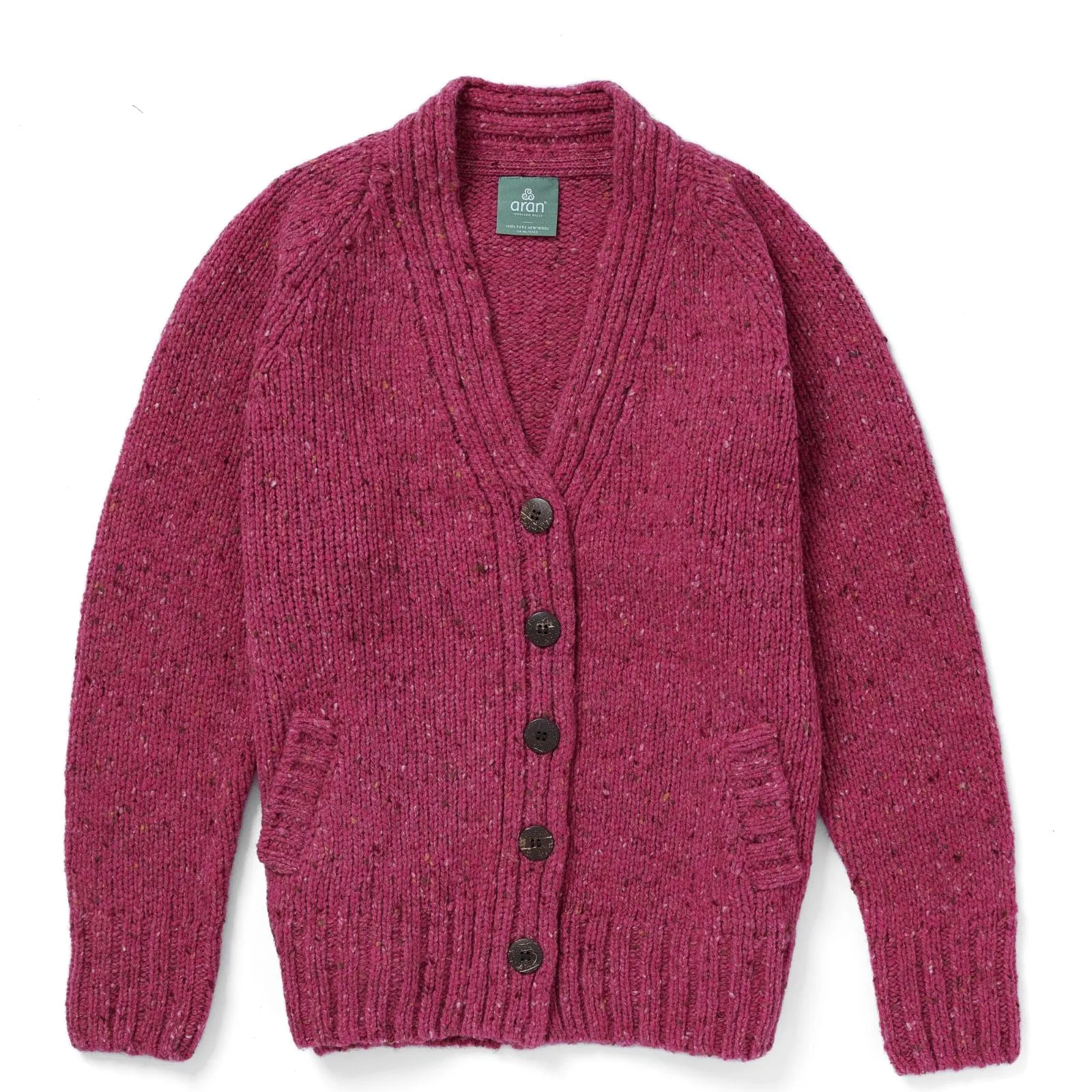Ladies Tweed Cardigan | Pink