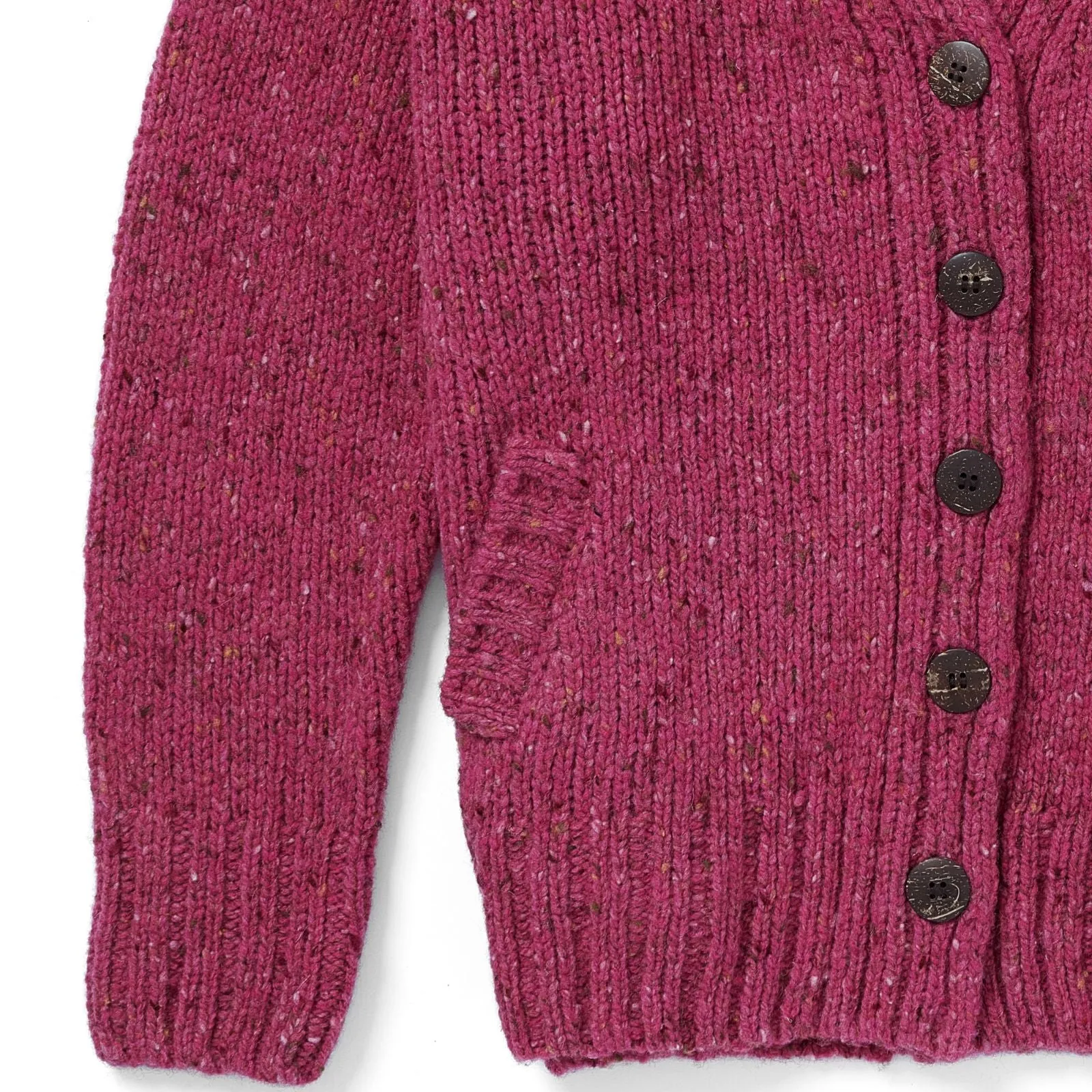 Ladies Tweed Cardigan | Pink