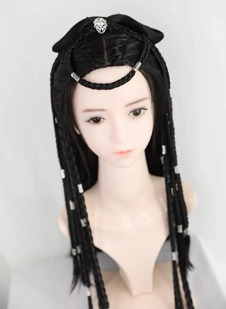 Lady Miao Jiang, Costume Hair Wig for Hanfu