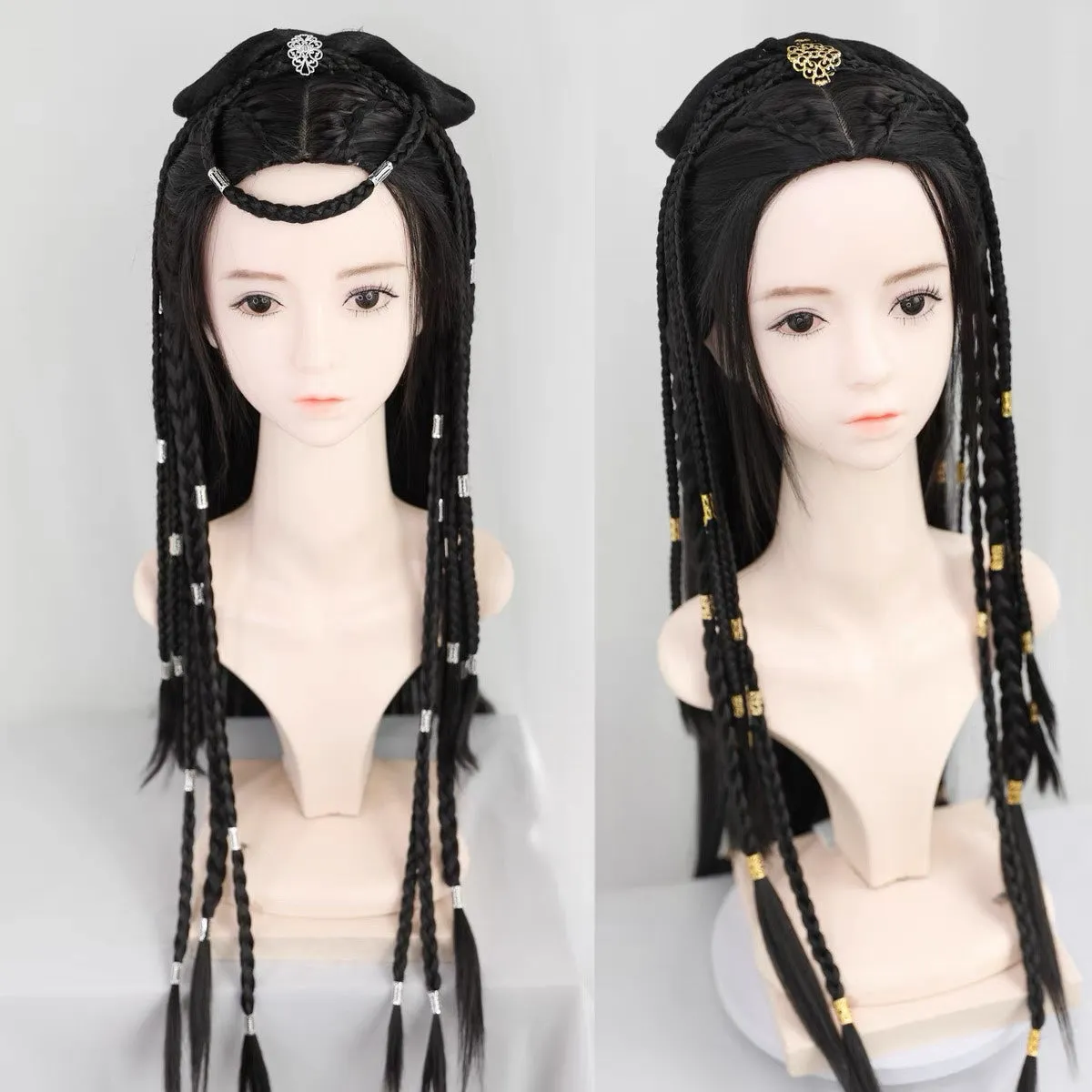 Lady Miao Jiang, Costume Hair Wig for Hanfu