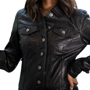 Leather Jacket For Women Made off Lambskin/Sheep Leather