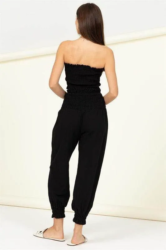 Let Love Smocked Top And Trousers Set