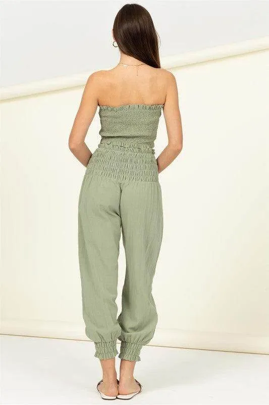 Let Love Smocked Top And Trousers Set