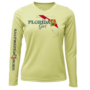 Linear Logo Stuart Florida Girl Long Sleeve UPF 50  Dry-Fit Shirt