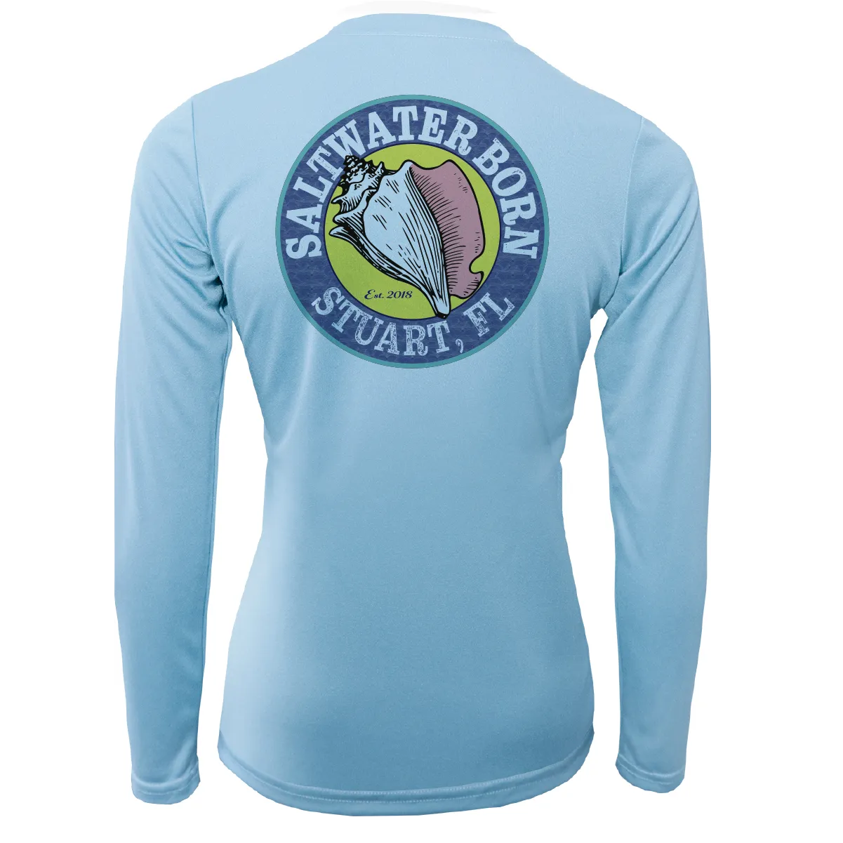 Linear Logo Stuart Florida Girl Long Sleeve UPF 50  Dry-Fit Shirt