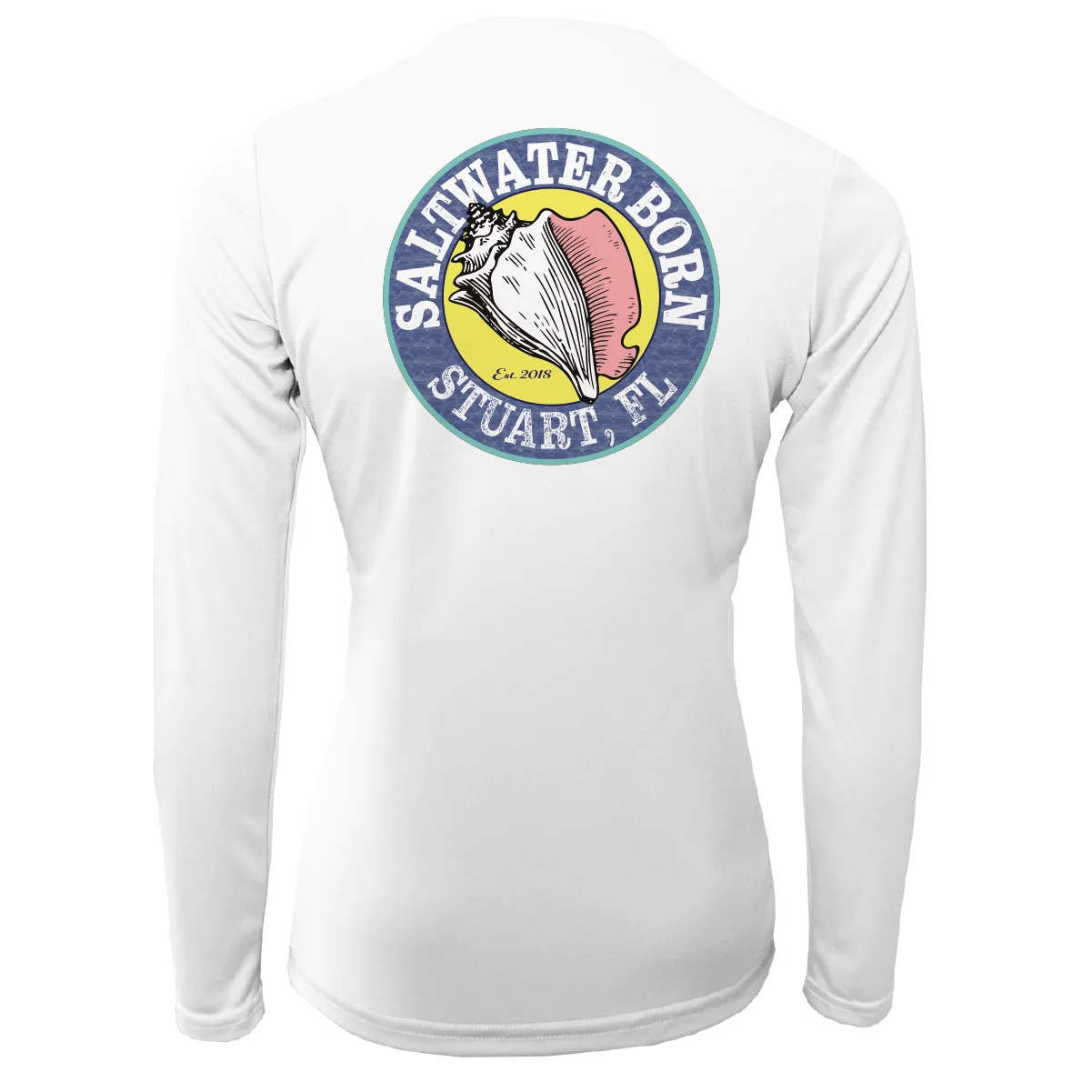 Linear Logo Stuart Florida Girl Long Sleeve UPF 50  Dry-Fit Shirt