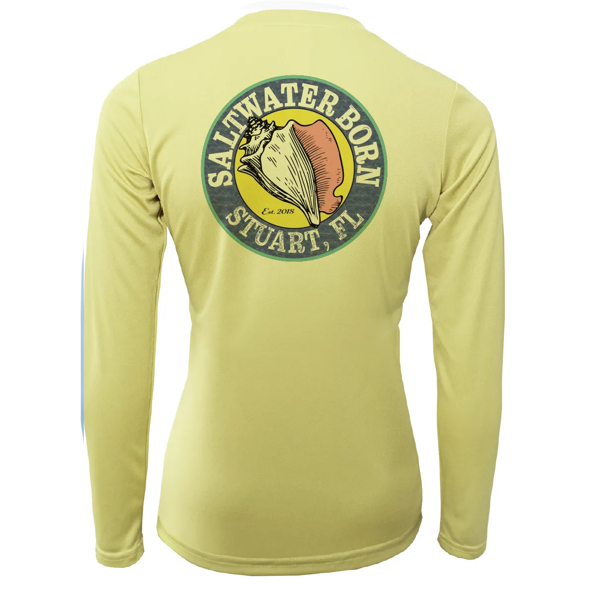 Linear Logo Stuart Florida Girl Long Sleeve UPF 50  Dry-Fit Shirt