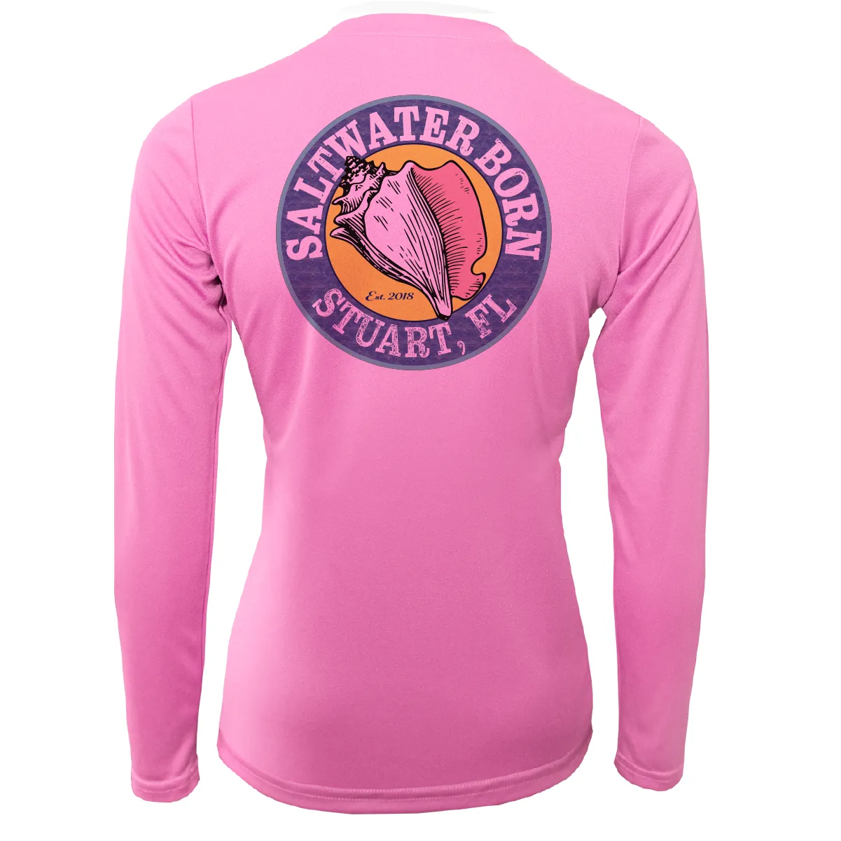 Linear Logo Stuart Florida Girl Long Sleeve UPF 50  Dry-Fit Shirt