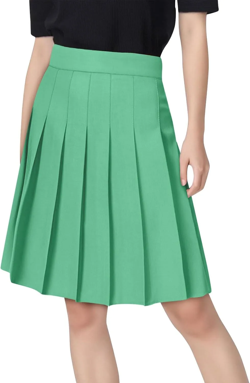 Lmdudan Plus Size Pleated Mini Skirt for Women High Waist Tennis School Uniform Skirts Athletic Golf Skorts with Shorts