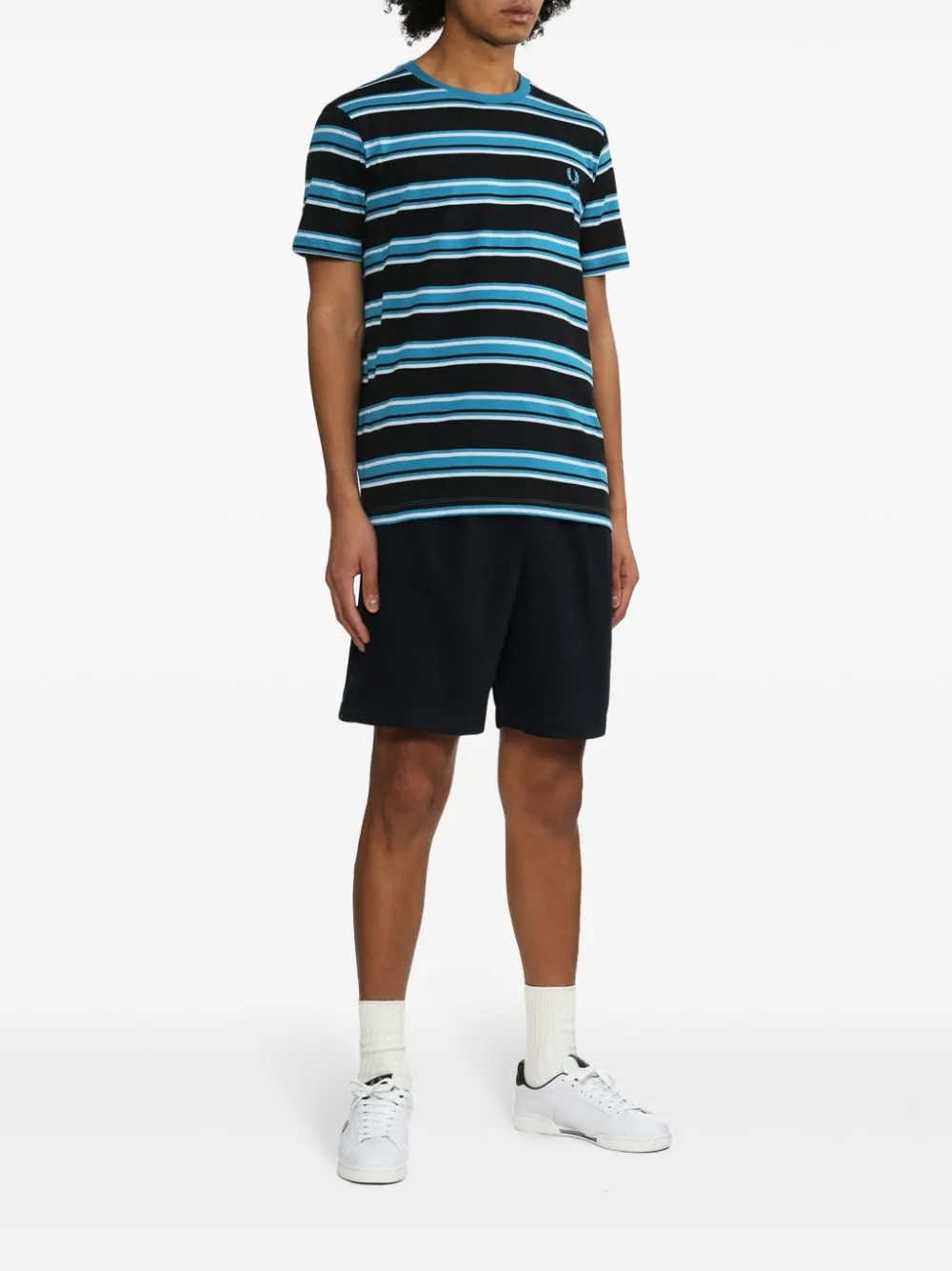 logo-embroidered chino shorts